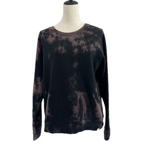 Sand Cloud Sweatshirt Womens Large Black Desert Wash Crewneck Organic Cotton